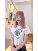 ヘアカロン 熊本下通店(Hair CALON) ダブルカラー/ハイトーンカラー/透明感カラー/ピンクベージュ