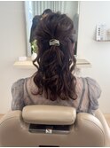 京都/河原町 大人可愛いハーフアップ/ヘアアレンジ/髪質改善
