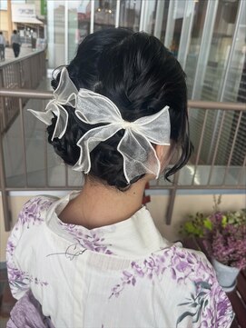 エイム ヘアメイク 横川店(eim HAIR MAKE) 浴衣ヘアアレンジ(とうかさん・花火大会)