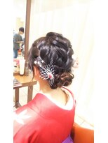 ネオリーブチノ 登戸店(Neolive cino) 【neolive cino】髪が短い方に 編み込みシニヨンアレンジ☆