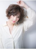 ブランジュxダブルバングルーズな小顔大人ボブw越谷30代40代50代