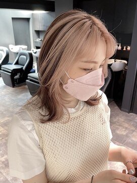 リンドトウキョウ ウメダ(LINDO TOKYO) my46_ミルクティーピンクベージュ×ピンクブラウン/Wカラー