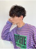 西梅田ツイストスパイラルパーマ波巻きパーマッシュウルフカット