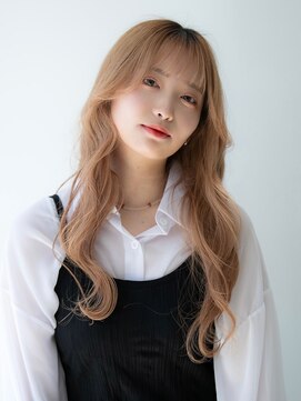 アールプラスヘアサロン(ar+ hair salon) 透明感 大人カールミルクティーベージュ