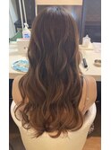 ゆる巻き　巻き下ろし