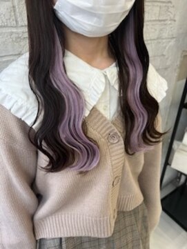 プライズ 池袋店(prize) ペールラベンダーイヤリングカラーエクステインナーカラー池袋