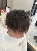 ツイストスパイラルパーマ 刈り上げマッシュ ツーブロック