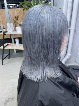 エン(en) シルバーブルーアッシュブルー水色ハイトーンカラーホワイト