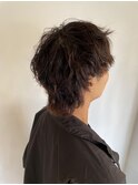 men'sニュアンスウルフパーマスタイル