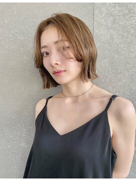 レーヴバイロンド 仙台(Reve by Lond) 韓国風切りっぱなしボブ 顔まわり レイヤー シアーカラー 仙台