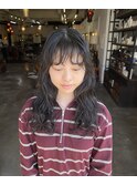 20代30代40代人気のアンニュイパーマ/黒髪パーマ/前髪パーマ