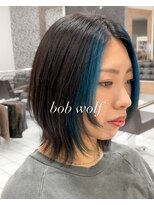 ヘアーアンドメイク サワ 上田本店(SAWA)&nbsp;くびれデザインボブウルフ透明感フェイスフレーミング