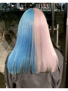 ルプラ ガーデン(le-pla garden) ピンク#水色#ブルー#ダブルカラー#ブリーチ#豊橋#豊川#田原