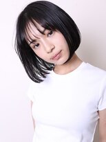 ヨファ ヘアー(YOFA hair)&nbsp;似合わせカット小顔前髪ストレート黒髪ショートボブ1202