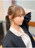 【羽田】結んで可愛い韓国ヘア×顔周り小顔前髪カット×レイヤー