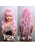 ギャル盛り☆推し活オタ活スジ盛りY2Kポニーテールヘアセット