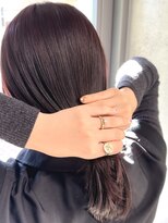 エウペ 渋谷(WEUPE)&nbsp;斜めバング/グレージュカラー/デザインカラー/シルキーベージュ