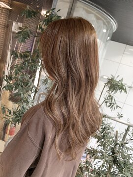 ゼストソエル(ZEST soell) 透明感カラー　シナモンベージュ　艶髪ロング【立川/soell水島】