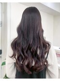 トレンド韓国風巻き艶感美髪似合わせロングモテショコラブラウン
