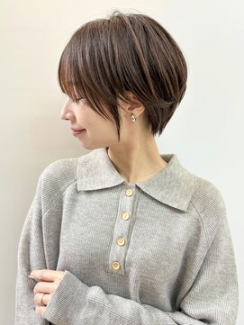 ミィ 浦和(mee) ハイライトカラー ピンクベージュ ウェーブカール ボブルフ 浦和