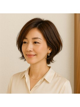 スープレックス ヘアーデザイン(SOUPREX HAIR DESIGN) 美フォルムエレガントショートボブ　20代 30代 40代 50代 60代