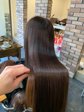 セットアップ 倉敷中庄店(SET-UP) 暗めカラー髪質改善縮毛矯正ストレート