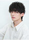 シャドウパーマ無造作ヘア韓国ヘア