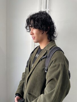 ミュー(Mu) ミディアムパーマ メンズカット