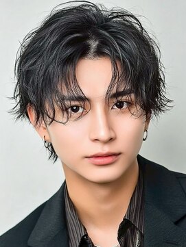 ネクストハラジュク(NEXT HARAJUKU) 【曲がる縮毛矯正】サーフカール刈り上げリバースセンターパート