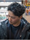 メンズスパイキーショートツイストスパイラルパーマ［三鷹］