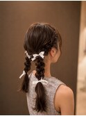 ツインテールヘアアレンジ