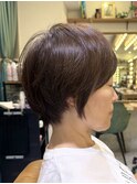 グレージュ/大人ショートヘア/ボブ/韓国/20代30代40代50代/大宮