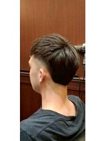 ブロートーキョーバーバーショップ 神田2nd(Bro Tokyo BARBERSHOP)&nbsp;ローフェードナチュラルマッシュ(バック長め)