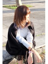 あの日みた夕陽のオレンジ&nbsp;バレイヤージュでつくるマルチカラー