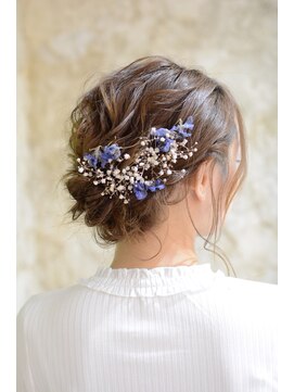 ヘアーデザイン キーピース(Hair design Key Piece) パーティーアップhair