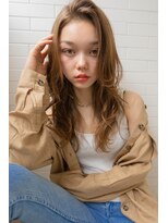 クラン(clan) ことりベージュ毛先パーマネオウルフ大人かわいい