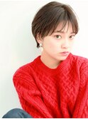 センターパートのミニマムショート［髪質改善/池袋&目白&大塚］