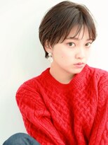 センターパートのミニマムショート［髪質改善/池袋&目白&大塚］