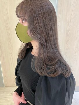 ナナローネス(nana loness) /オリーブカラー/ベージュカラー/セミロング/顔周りカット