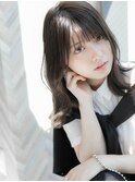 【ROMA銀座】地毛風黒髪でも可愛い/ヨシンモリ巻きセミディ