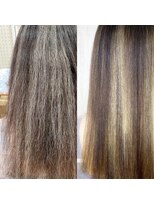 アンフィユヌキャトル(AnFye une Qatll)&nbsp;【ビビリ矯正】でつやっつやの艶髪ストレートヘア♪