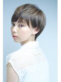 透明感カラー♪大人綺麗ひし形耳掛けハンサムショート#吉祥寺