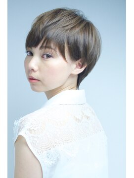 クレドガーデン 吉祥寺店(CRED GARDEN) 透明感カラー♪大人綺麗ひし形耳掛けハンサムショート#吉祥寺