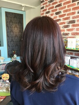 ビューティーサロンオオサキ ミディアムカールレイヤー