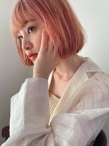 リト 自由が丘(Lit.)&nbsp;【Lit.】ミルクティーピンク×内巻きボブ【担当YUKINA】