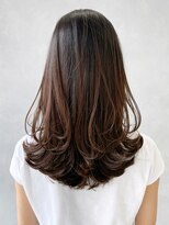 アイティー バイ アルバム 中野店(IT by ALBUM) レイヤーカット_チェリーブラウンフェミニンロング_ba405051