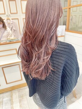 ネオリーブ アンド 渋谷店(Neolive &) 斜めバング/グレージュカラー/シルキーベージュ/韓国/渋谷