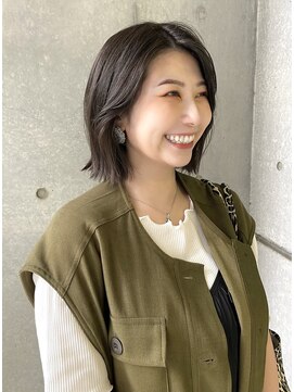 アトリエサニーデイ(atelier SUNNY DAY) ボブ/イルミナカラー/前髪カット/グレージュ/顔まわりカット