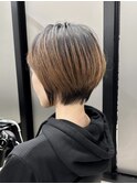 クビレショート/30代/40代/50代/前髪ありショート
