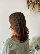 スタジオフィット(STUDIO FITTO)&nbsp;・オレンジベージュイヤリングカラー・